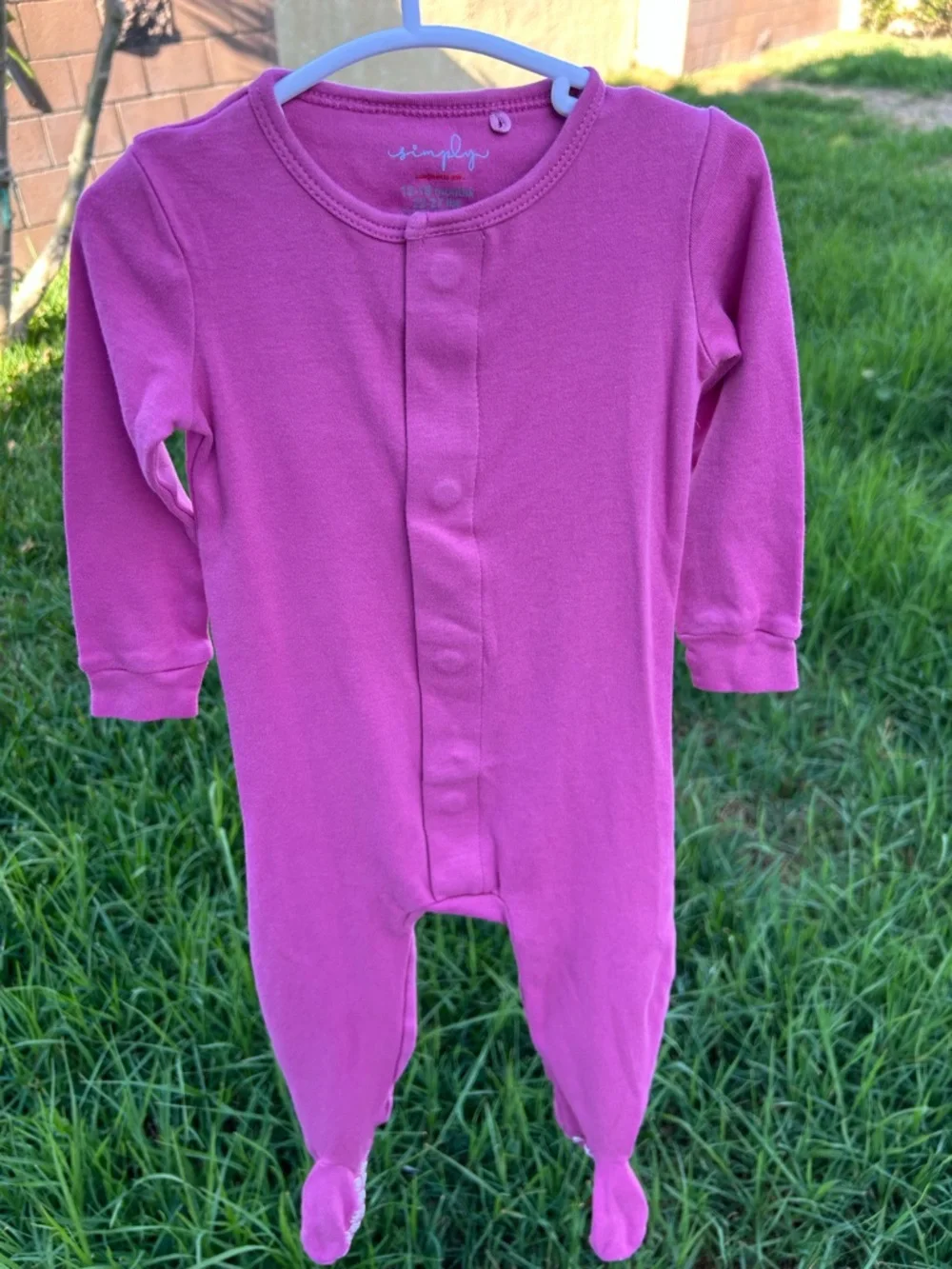 Magnetic Me Pink Footed One-Piece Pajamas
